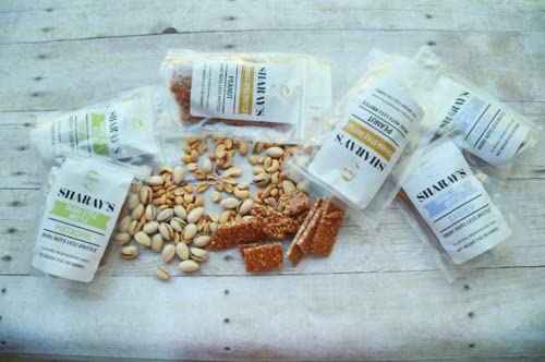 Sharay's Brittle Bundle (Pack Of 3 Cashew) - Ghana Style Brittle. More Nuts With Less Brittle, Mouthwatering Home Baked Candy, All Natural #TOP2