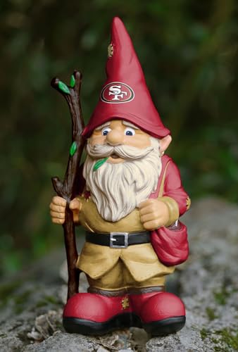 Foco GNNFHOLDSTKSF-BLONDE San Francisco 49Ers Nfl Holding Stick Gnome 10.5 Inches Tall thumb #4