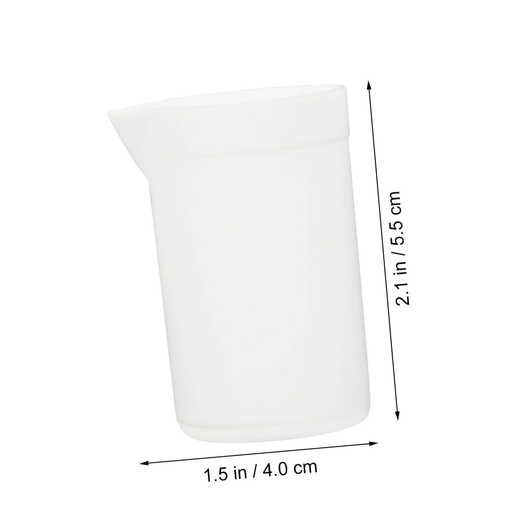 MUSISALY PTFE Beaker Easy to Clean Beaker Empty Beaker Laboratory Beaker Labs Beaker Tall Form Beaker Stable Base Beaker Flasks Beaker Glassware Tiny Beaker Borosil Beaker Mini Funnel White