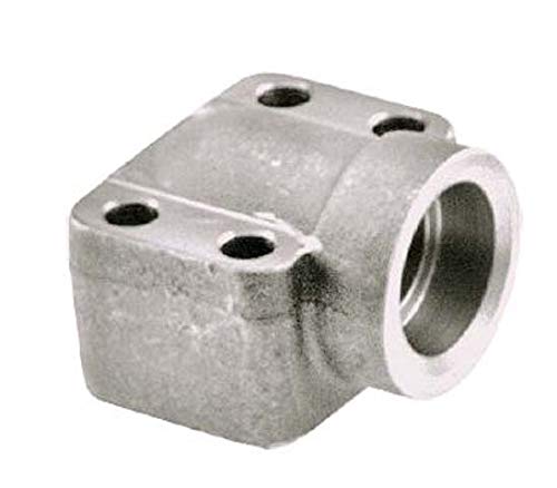 Anchor Fluid PowerW182-24-20 Code 62 Carbon Steel Elbow Socket Weld Tube 4-Bolt Flange, O-Ring Type, Pad Size, 1.250" Bore Diameter, Carbon Steel, 1.25"