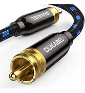 DuKabel Subwoofer Kabel Cinch auf Cinch Digitales Koaxial Kabel mit 6N OFC Mono Cinch Kabel für Z...