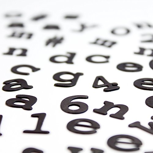 Letras Magnéticas Suck UK Negro para Refrigerador miniatura 2