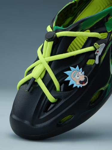 Image of The Souled Store Hydros: Men Clogs | Lightweight EVA Slip-on Sandals for Men with Adjustable Velcro Strap, Removable Laces & Detachable Naruto Silicone Charms