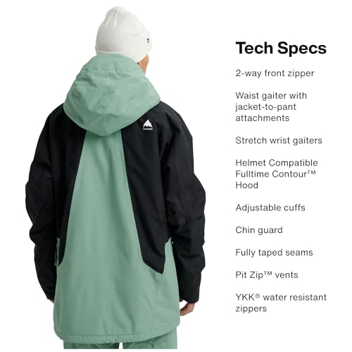 Image of Burton Men's Reserve 2-Layer Insulated Jacket - Waterproof Winter Snowboard Jacket with Helmet Compatible Hood