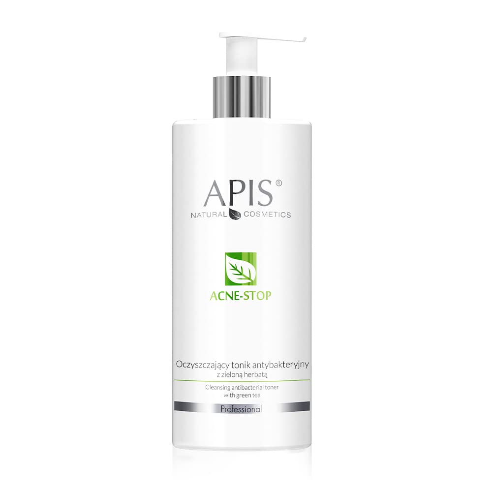 Apis Professional Acne Stop Cleansing Antibacterial Tonic with Green Tea 500ml