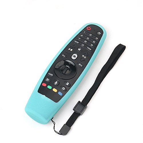 Silicone Lg Magic Remote Cover Compatible With Lg Magic An-Mr600/Mr650/Mr19Ba/Mr20Ga Lg Tv Remote Cover Protective Skin Holder Washable Dirt-Proof Anti-Lost With Remote Loop(Glow In Dark Blue) #TOP5