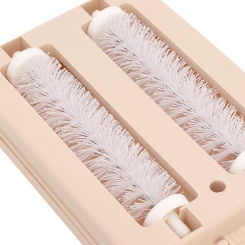 Agatige Carpet Sweeper Gadgets for Home, Twin Roller Handheld Manual Brush Pet Hair Dust Scraps Paper Small Rubbish Cleaning Tool Rug Roller Brush Push for Bed Clothes Desktop - Image 7