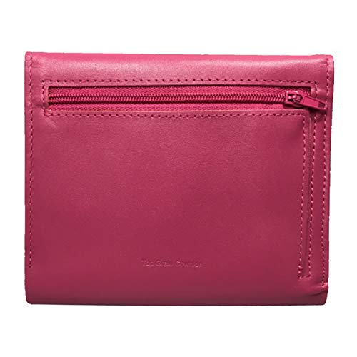 Image of Big Skinny Women's Trixie Leather Tri-Fold Slim Wallet, Holds Up to 30 Cards