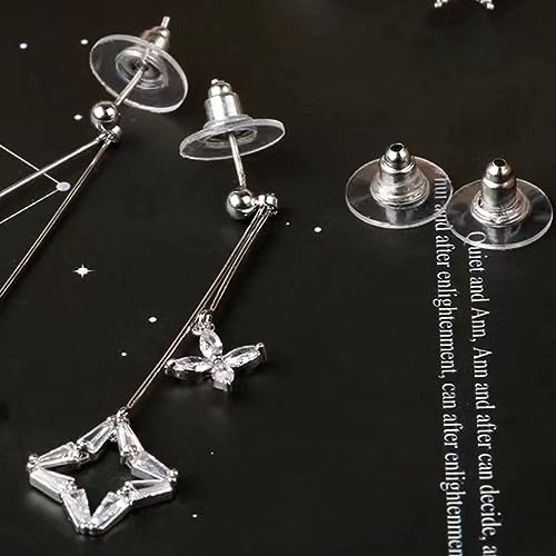 Image of Moud Jewels (200 Pcs Or 100 Pairs Approx) Earring Back Stopper (Silver 100 Pairs Or 200 Pcs Approx)