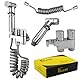 Mocrop Upgrade Bidet Handbrause Kit 1-in-2 Out Doppelsteuerventil Edelstahl Dusch WC Aufsatz Bidet Brause für Badreinigung, Haustierreinigung, Terrasse, Küche