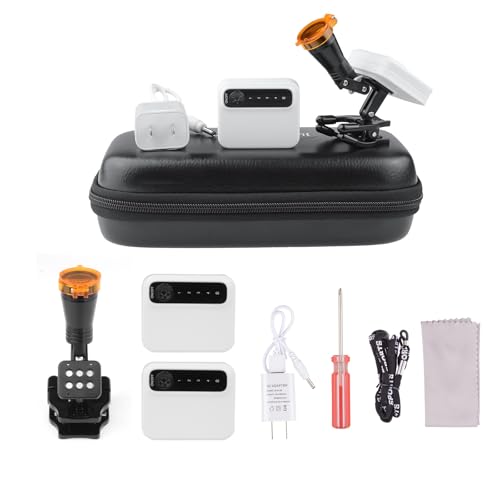 YOHOSO 5W Headlight Headlamp with Rechargeable 2 Batteries Adjustable Light for Lab Medical Magnifier Binocular
