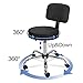 Nova Microdermabrasion Rolling Stool with Wheels Swivel Salon Stool Adjustable Drafting Tattoo Office Chair for Massage Bar Kitchen Spa Shop with Thick Cushion
