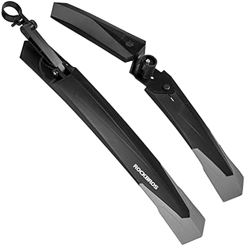 ROCKBROS Bike Fender Adjustable MTB Mudguard Front/Rear Fender Cycling Fenders Set Protector Bike Guards