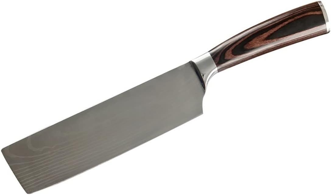 Meat cleaver, Kitchen Knife 7 Inch Chef Knife Stainless Steel Japanese Butcher Meat Cleaver Vegetable Cook Tools Nakiri Cutter +Covers Cleaver Knife