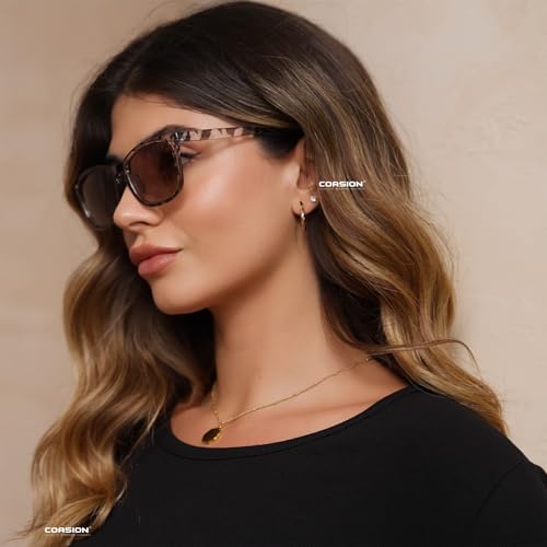 COASION Women's Polarized Sunglasses for Small Face - Fashion Square Shades UV400 Protection3