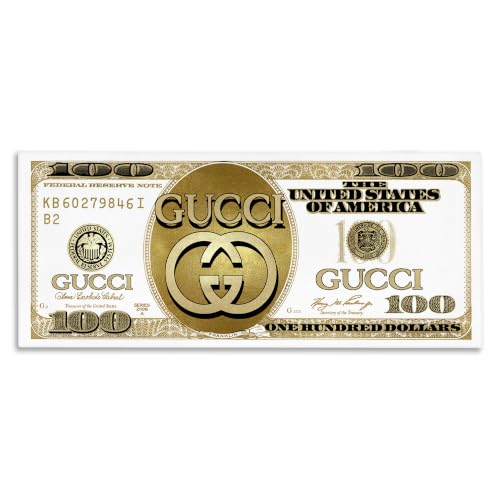 Stupell Industries Chic Fashion Money Glam, 13 x 30 Inch Canvas Wall Art