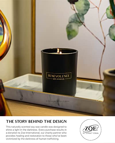 Bergamot & Jasmine Scented Candles for Men & Women, Strong Scented Candles for Home | 6 oz 35 Hour Burn, Long Lasting, All Natural Soy Candles, | Aromatherapy Candle, Mothers Day Candle - Image 7