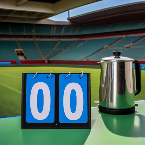 Marcador giratorio doble para baloncesto portátil de mesa miniatura 6