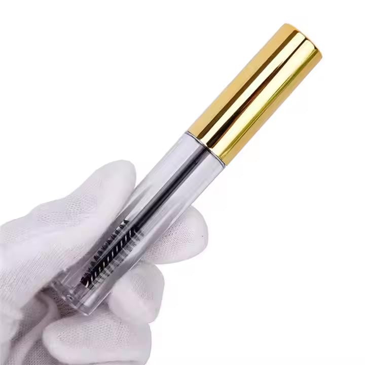 10ML Empty Mascara Bottle with 2 Rubber Inserts Golden Pack 1-image-31