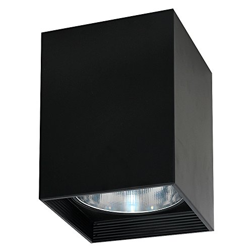 Licht-Erlebnisse Elegante Deckenleuchte in Schwarz Bauhausstil 1x E27 bis zu 60 Watt 230V aus Metall & Flur Küche Esszimmer Lampen Leuchte innen