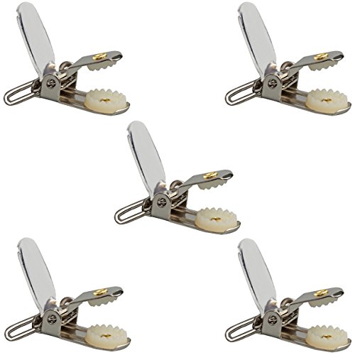 Hold’Em 1” Polished Nickel Plated Clips with SECURE PRONG TO ENSURE MAXIMUM HOLD Perfect For Making Mitten, Suspenders or - 5 Pieces - Image 3