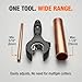 HalfofLife Ratcheting Pipe Cutter, 2 in 1 Close Quarters Tube Compact Cutter, Ratcheting Pipe Cutter Tool for Cutting Copper and Metal Pipes, Pvc, Ppr, Plastic Hoses (5/16