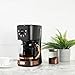 HADEN Coffee Machine, 12 Cup Programmable Drip Coffee Maker with Auto Shut-Off Function and Reusable Washable Water Filter, Black & Copper