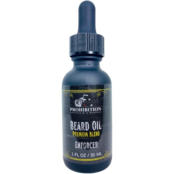 Prohibition Soap Beard Oil, With Organic Jojoba and Argan Oil, Premium Blend, for All Beard Types (Welcome to the Family Beard Oil 4 Pack)