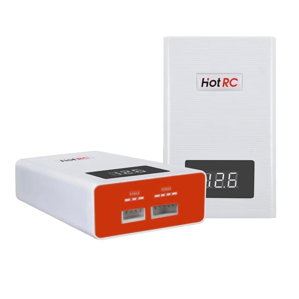 Lipo Balance Charger 3S-4S RC Caricabatteria 11,1 V/14,8 V Carica rapida più veloce Scarico RC compatto per batterie Lipo 3S 4S, caricatore bilanciamento per hobby, auto, barca, aeroplano