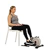 Sunny Health & Fitness Fully Assembled Magnetic Under Desk Elliptical Peddler, Portable Foot & Leg Pedal Exerciser(White) - SF-E3872
