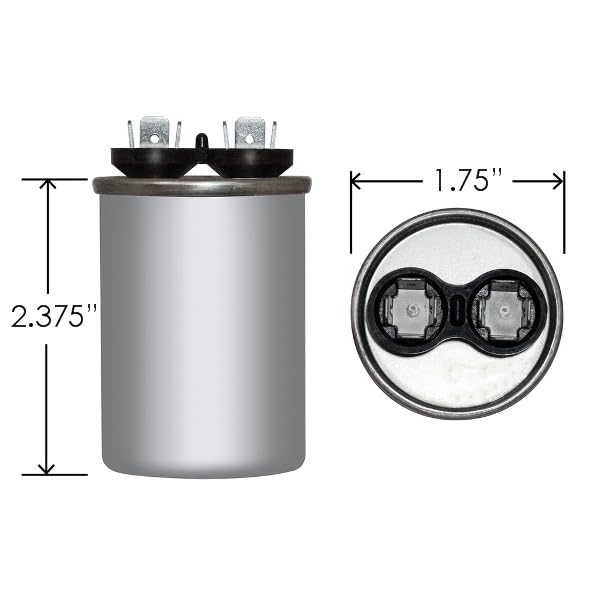 Jard 12718 35MFD X 370V ROUND Motor Run Capacitor