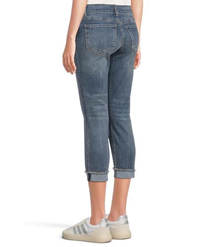 KUT from the Kloth Women's Amy Crop Straight-wstbnd Double Btn Roll Up3