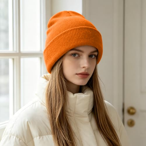 Image of ZOORON Beanie for Men Women Slouchy Winter Beanie Hats Cuffed Skull Caps