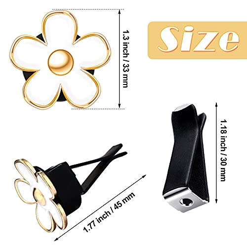 image for Frienda 6 Pcs Daisy Flower Air Vent Clip Accessories Air Conditioning 
