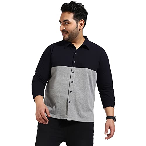 Image of CAHOOT Instafab Plus Men's Button Up Regular Fit Shirt for Casual Wear | Modern Clothing Shirt Crafted with Regular Sleeve, Comfort Fit & High-Performance for Everyday Wear