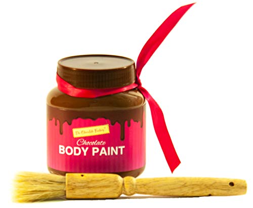Body Chocolate Paint with paint brush Just warm us and apply chocolate sauce Delicious taste, Natural ingredients.
