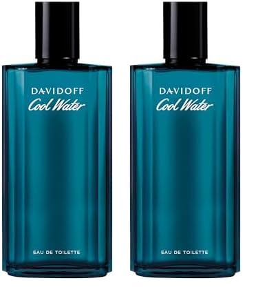 Davidoff Cool Water For Men, Eau De Toilette Spray, Fresh Scent, 125ml (Pack of 2)