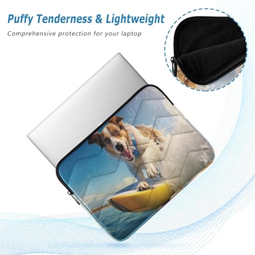 Funda para portátil 13-14 pulgadas impermeable con diseño de perro miniatura 5