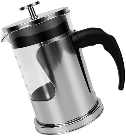 French Press Coffee Maker 304 Stainless Steel 800ml for Hot Brew and Cold Brew (Woven 800ml) — view 8