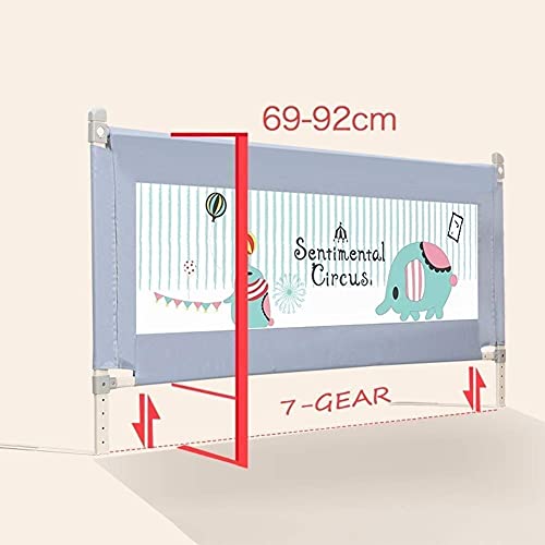 Lit rail de sécurité à levage vertical pour lit King et Queen avec parc bébé modulable