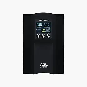 Nobreak Senoidal Puro AGL ACS 2000 – 2000VA/1600w - Energia Estável para Automatizador de Portão, CFTV e Sistemas de Segurança, DC Start e Proteção Contra Oscilações
