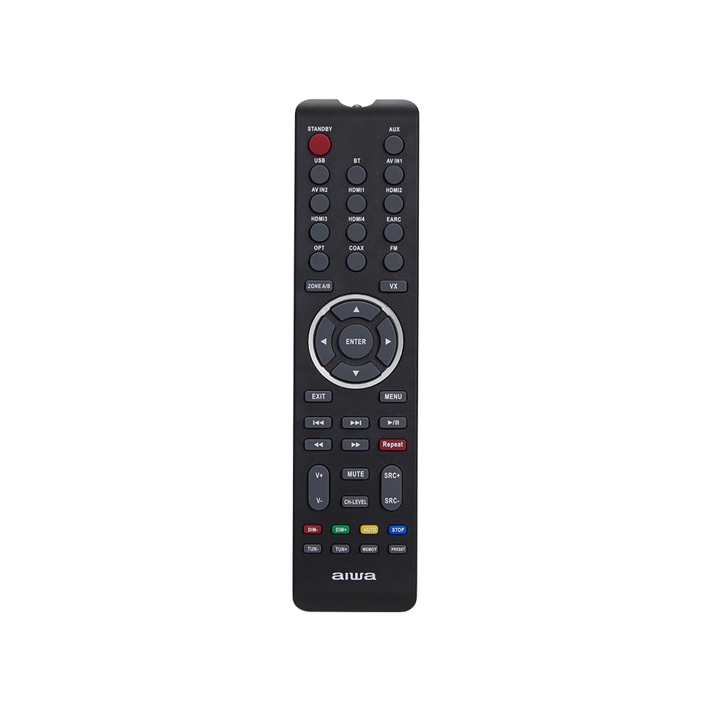 Aiwa, Receptor AV, AVR-7210 | 7.2 Canales, 1155W, Negro | Bluetooth, HDMI eARC, Dolby Atmos, AirPlay 2 | Control Remoto | Sonido Envolvente para Cine en casa