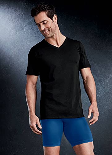 Jockey Big Man Classic V-Neck Undershirt- 2 Pack - 100% Cotton T-Shirts for Men, Black, 5XL - image 5