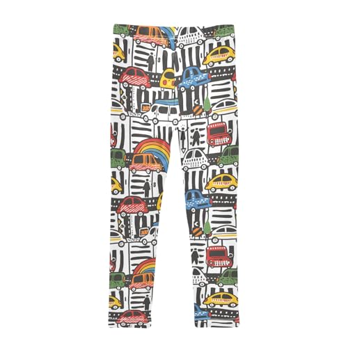 Hand Draw Car Girls Leggings Athletic Pants Tights Stretch Bottom2