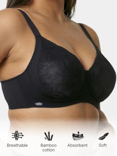 Image of Enamor Bamboo Cotton IB26, Women's Full Support Bra - 3X Softer, 4X More Absorbent, Antimicrobial, Non-Padded, Wirefree, High Coverage