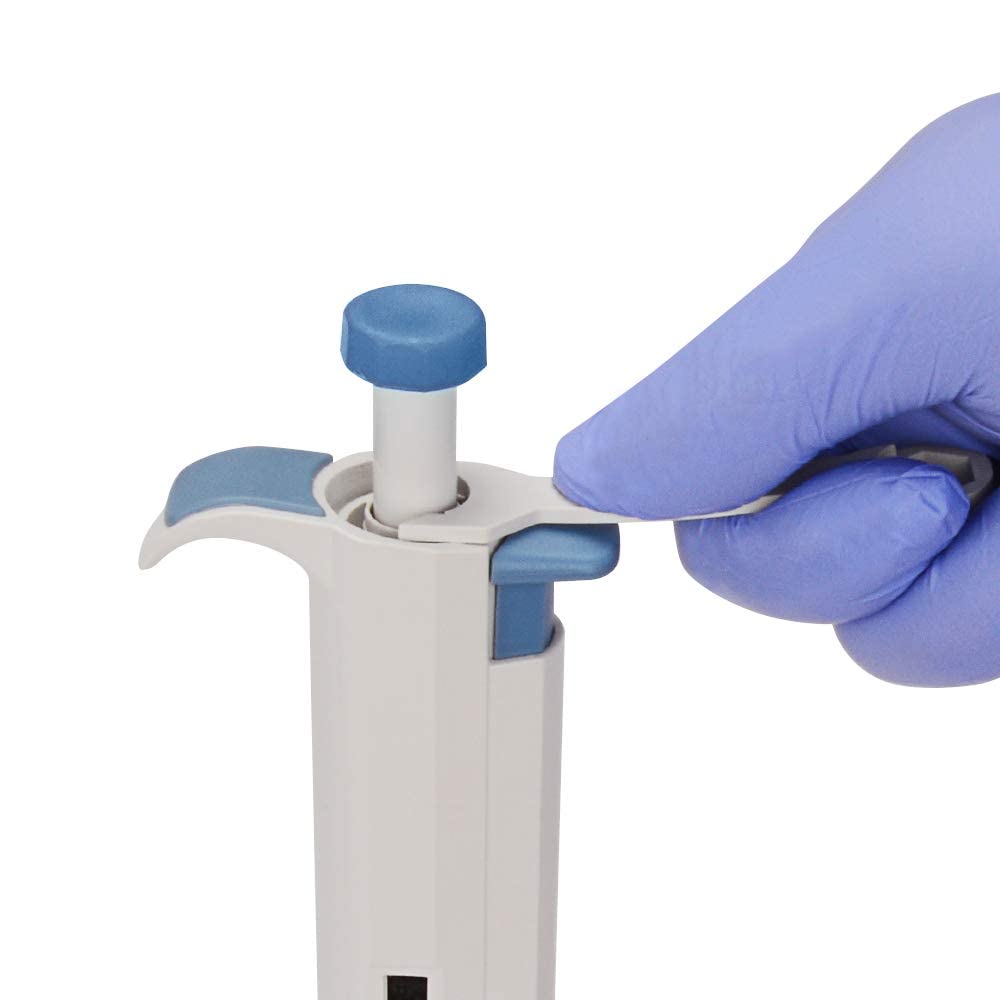 stonylab Controlador de Pipeta de 8 Canales, Pipeta Multicanal de Volumen Variable Ajustable con Cono de Punta Autoclavable, Multichannel Pipette para Investigación de Laboratorio, 50-300µL