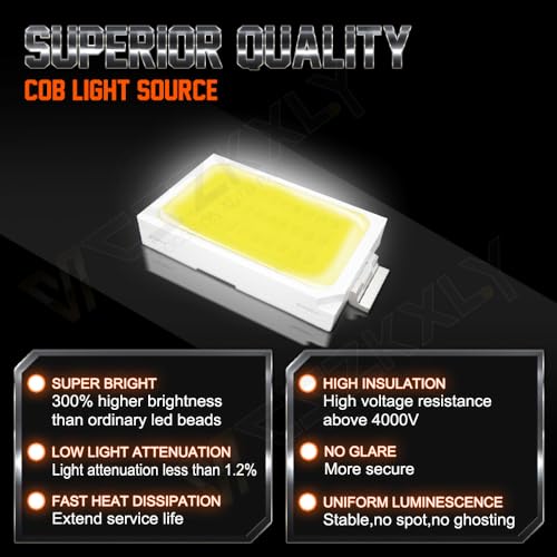 Bombillas LED para Chrysler 200 300, alta/baja, pack de 2 miniatura 3