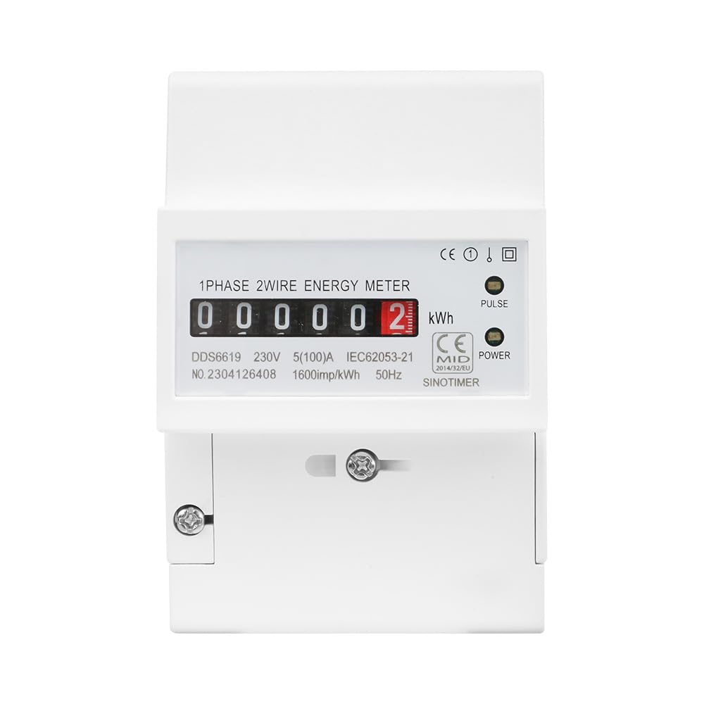 AC220 V 100 A elektryczny licznik energii na szynie DIN, jednofazowy licznik energii do gospodarstwa domowego, licznik kWh, zużycie prądu, analogowy watomierz