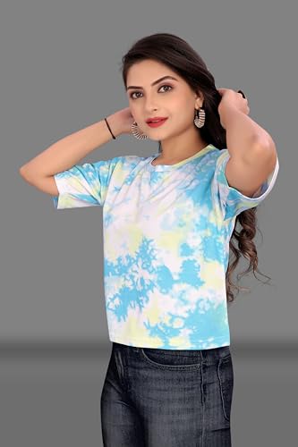 Image of Regolith Designer Sarees Women's Spandex Solid Half Sleeve Regular Fit T-Shirt