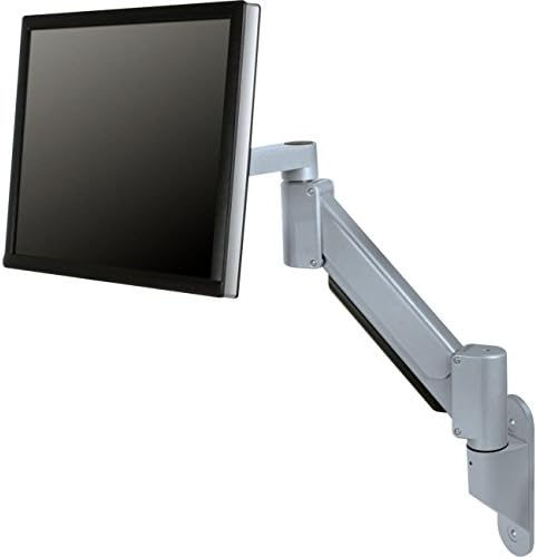 9105-1500-WM-104 Innovative, Heavy Duty Monitor ARM with Steel Channels, Wall Mount & HD 75/100 VESA Tilter, Supports 35.5-54LBS, Black